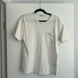 Reiss textured white tee shirt size L